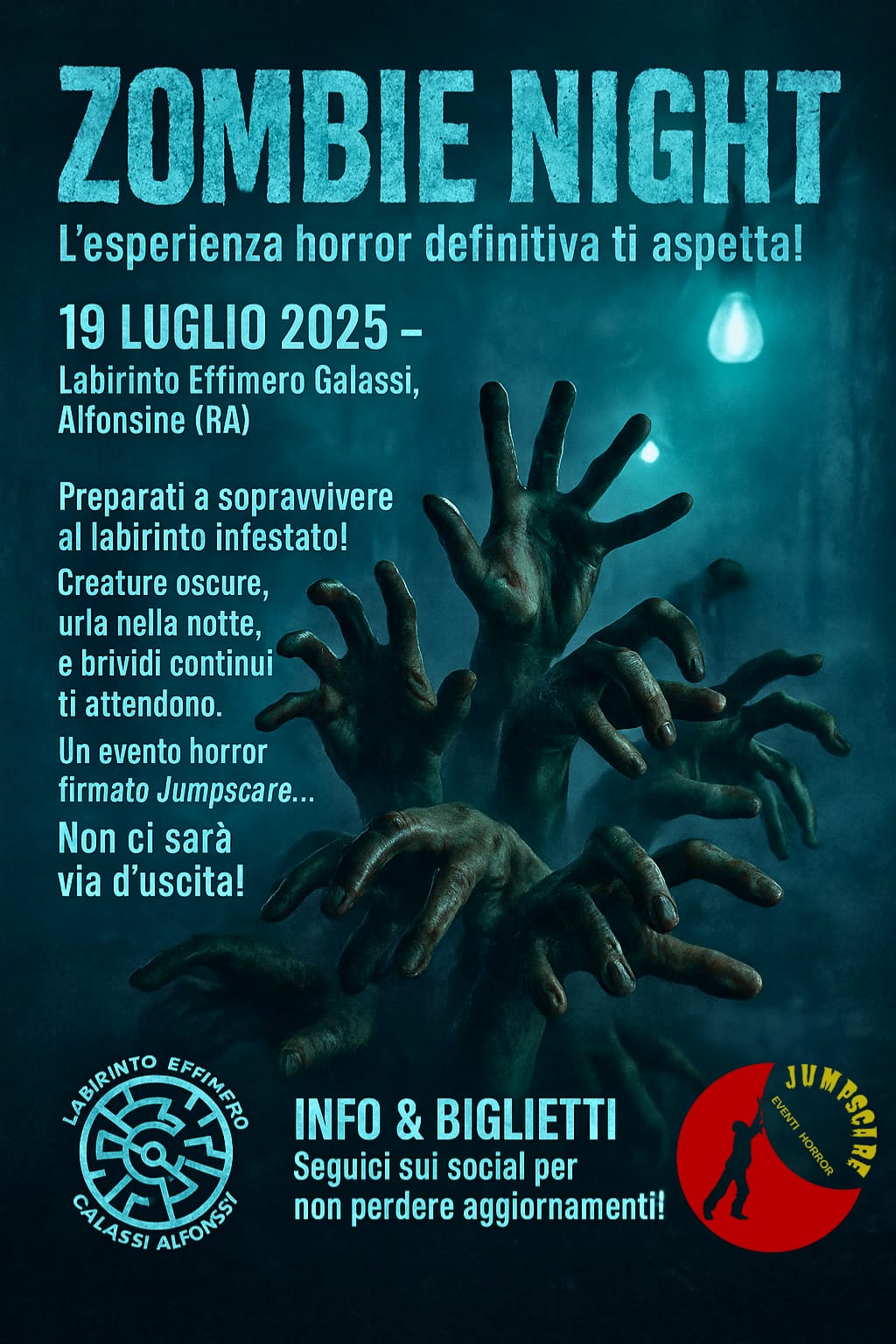19 LUGLIO Eventi ad Alfonsine – ZOMBIE NIGHT al Labirinto Effimero