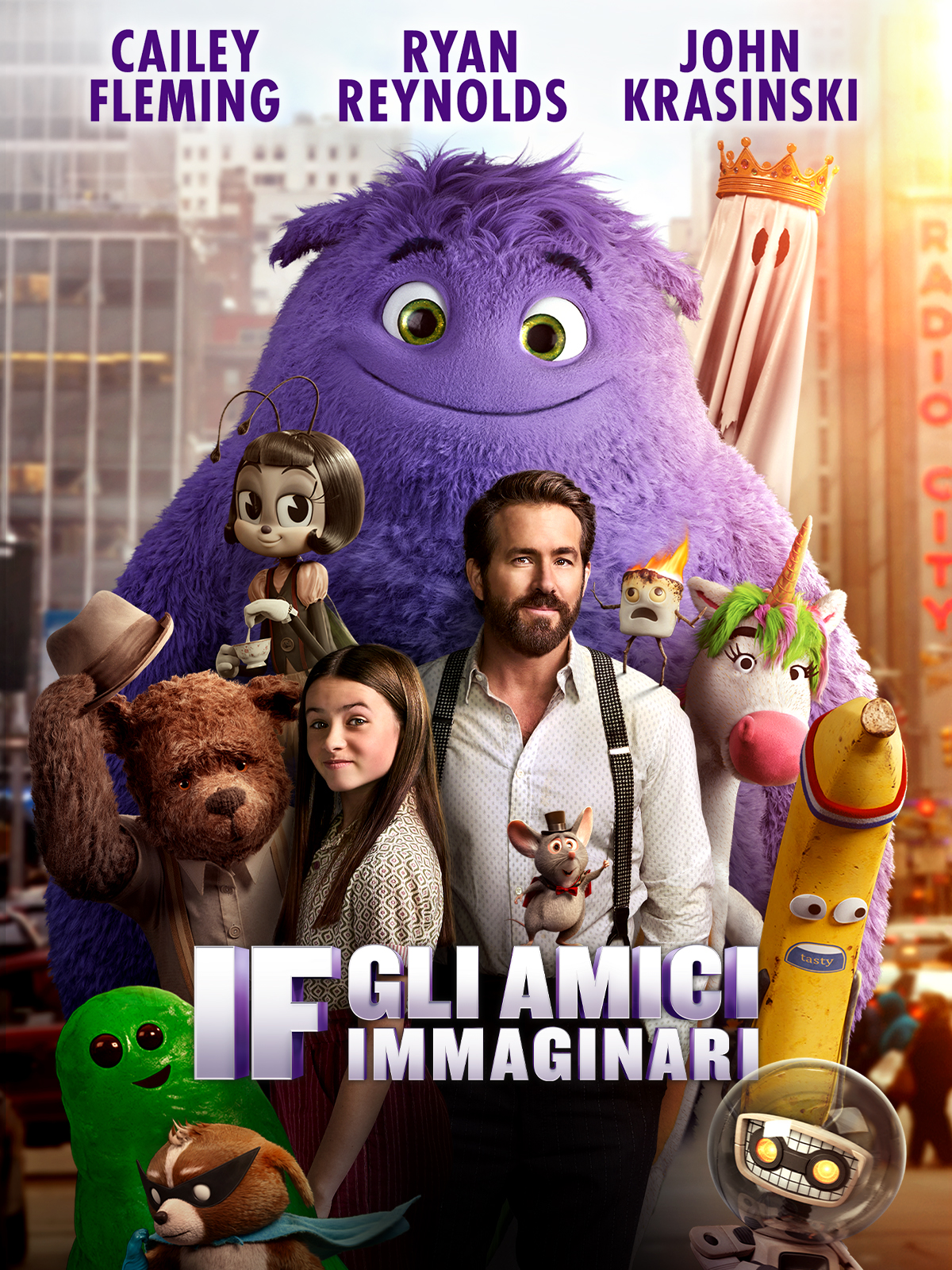 18 AGOSTO – CINEMA in Piazza Gramsci – Per i Lunedì dei bambini il Film IF E GLI AMICI IMMAGINARI