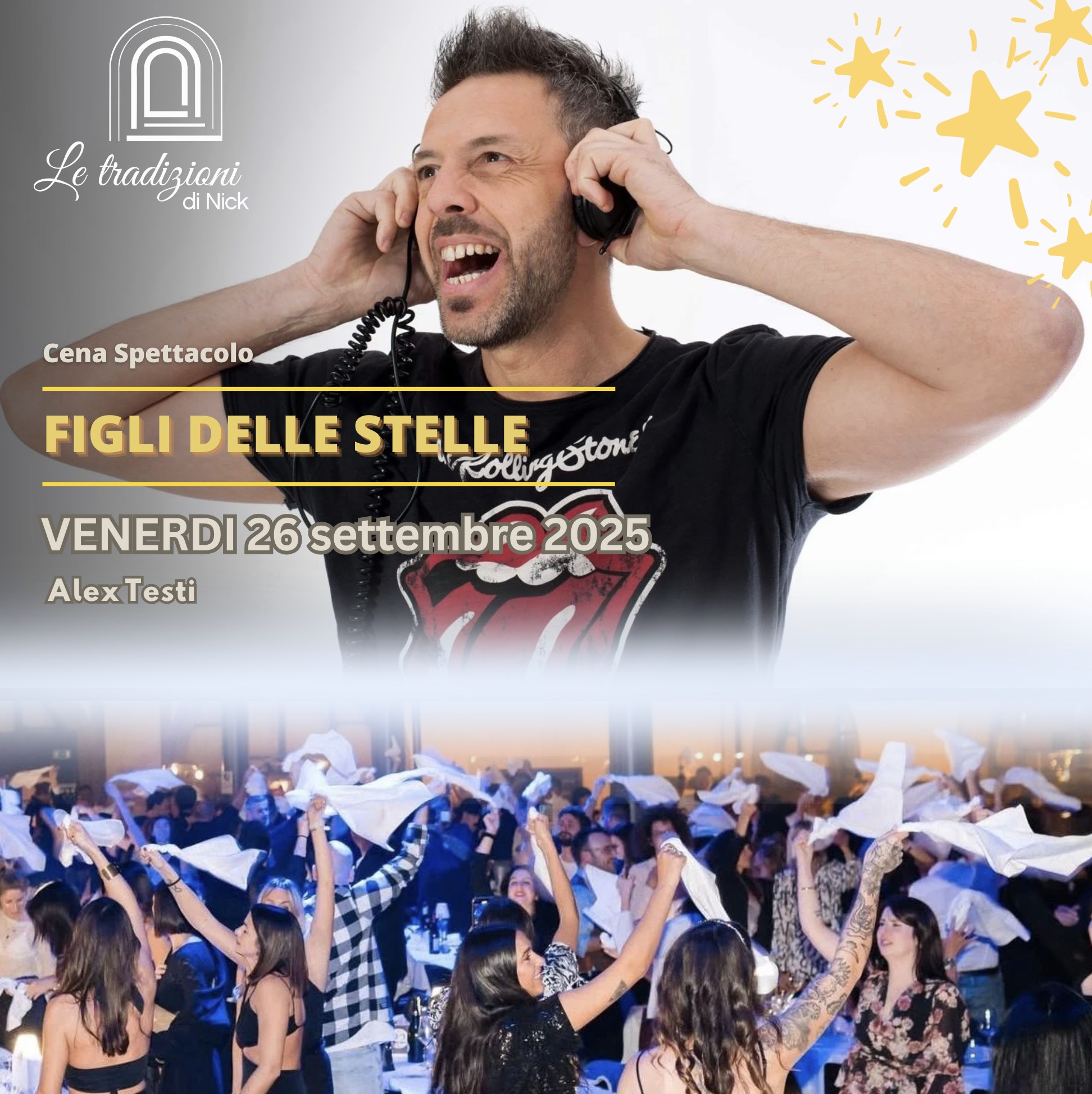 26 SETTEMBRE – MUSICA E CIBO – Figli delle Stelle da Le Tradizioni di Nick