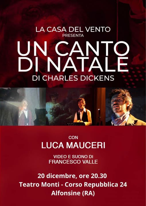 20 DICEMBRE – TEATRO Al Teatro Monti “UN CANTO DI NATALE” con Luca Mauceri