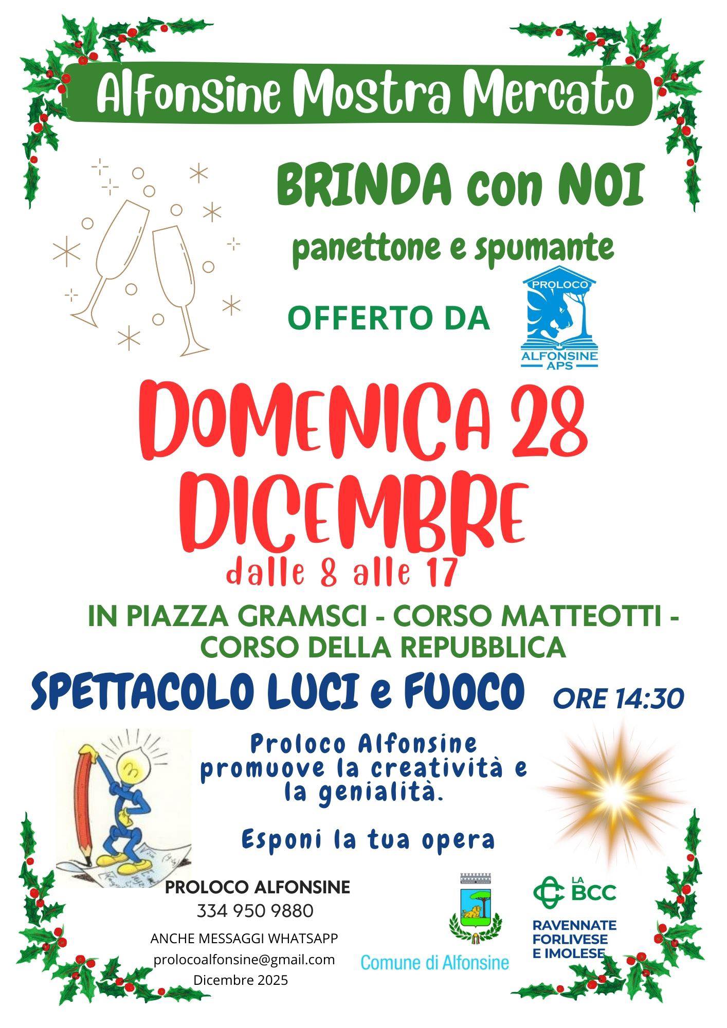 28 DICEMBRE – Mostra Mercato e Spettacolo in Piazza Gramsci