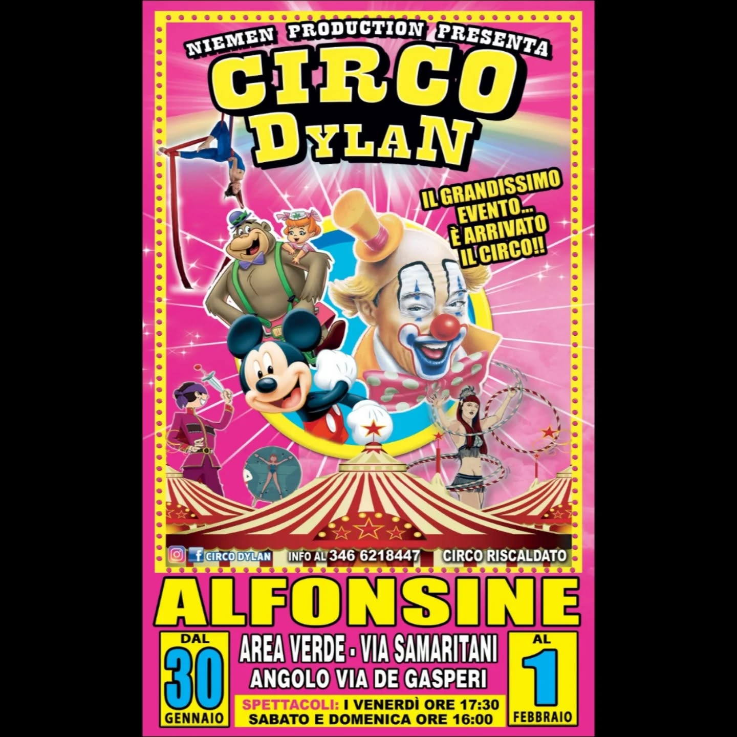 30 GENNAIO 2026 – Arriva il CIRCO DYLAN nell’area verde di Via Samaritani
