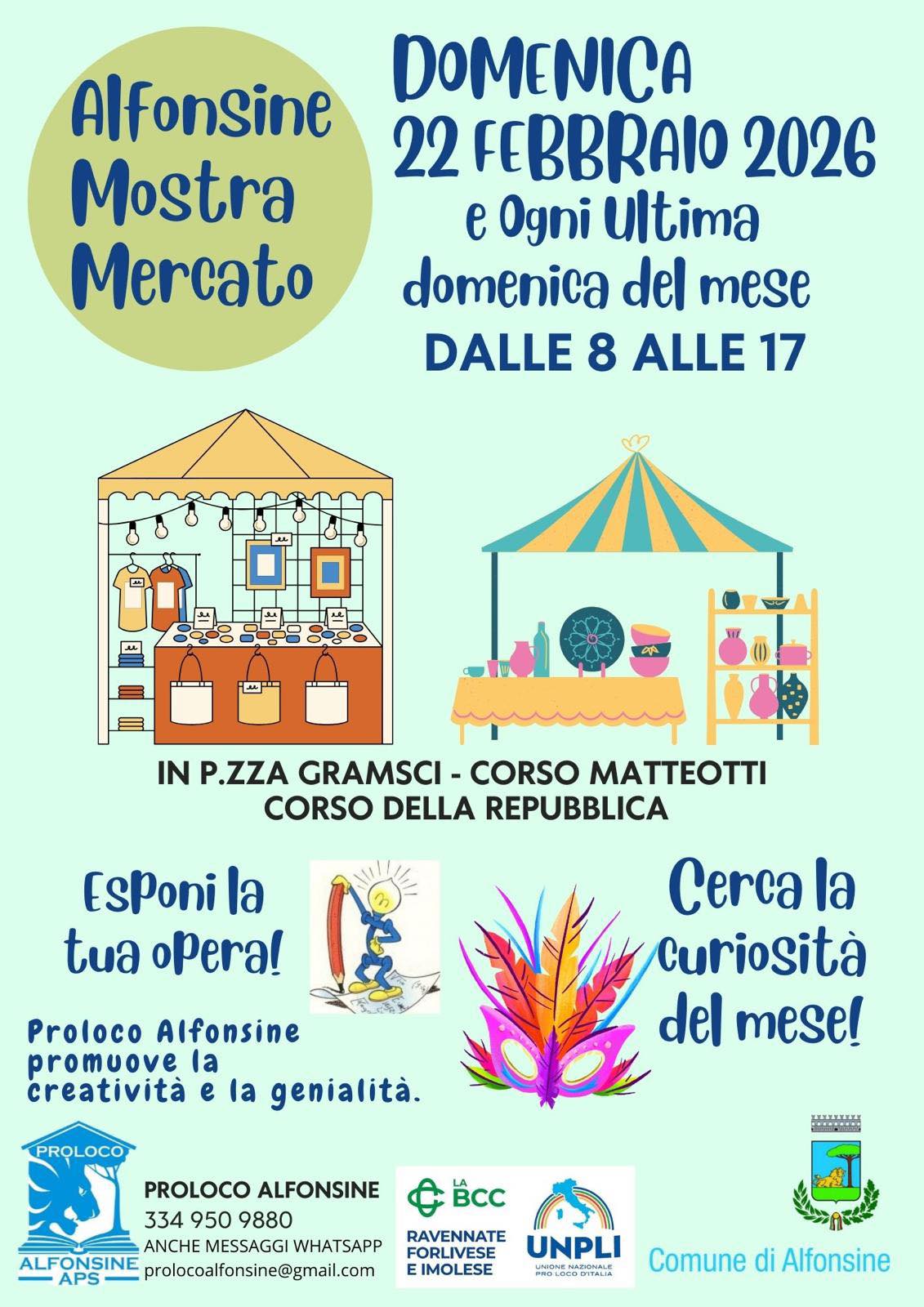 22 FEBBRAIO 2026 – Torna la Mostra Mercato ad Alfonsine