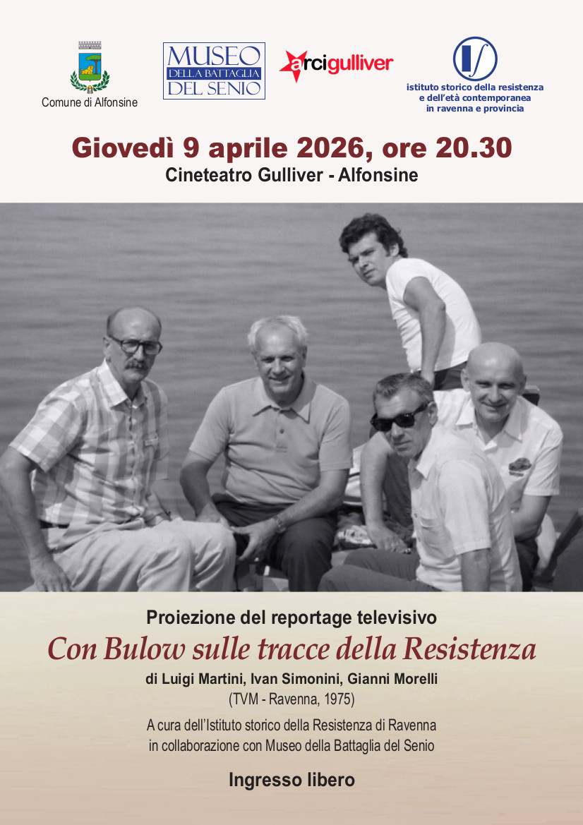 9 APRILE 2026 – EVENTO Proiezione al Cinema Gulliver del Documentario “Con Bulow sulle tracce della Resistenza”