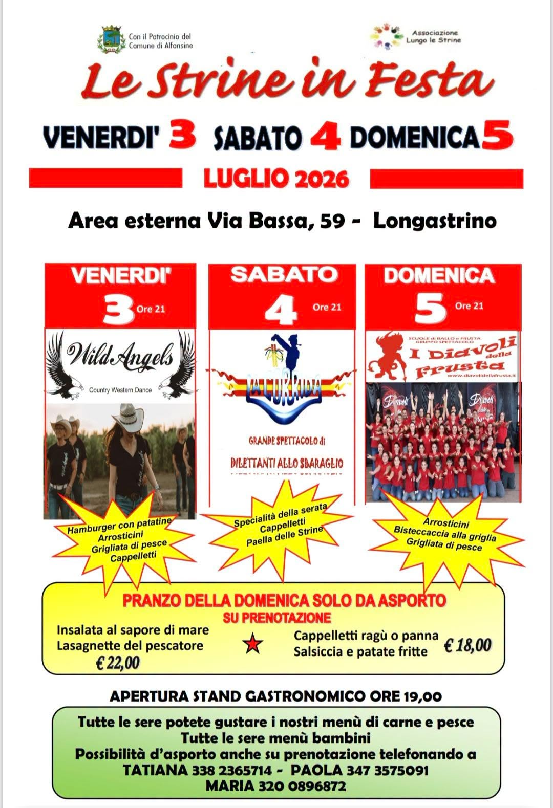 4 LUGLIO 2026 – A Longastrino “Le Strine in Festa” programma completo