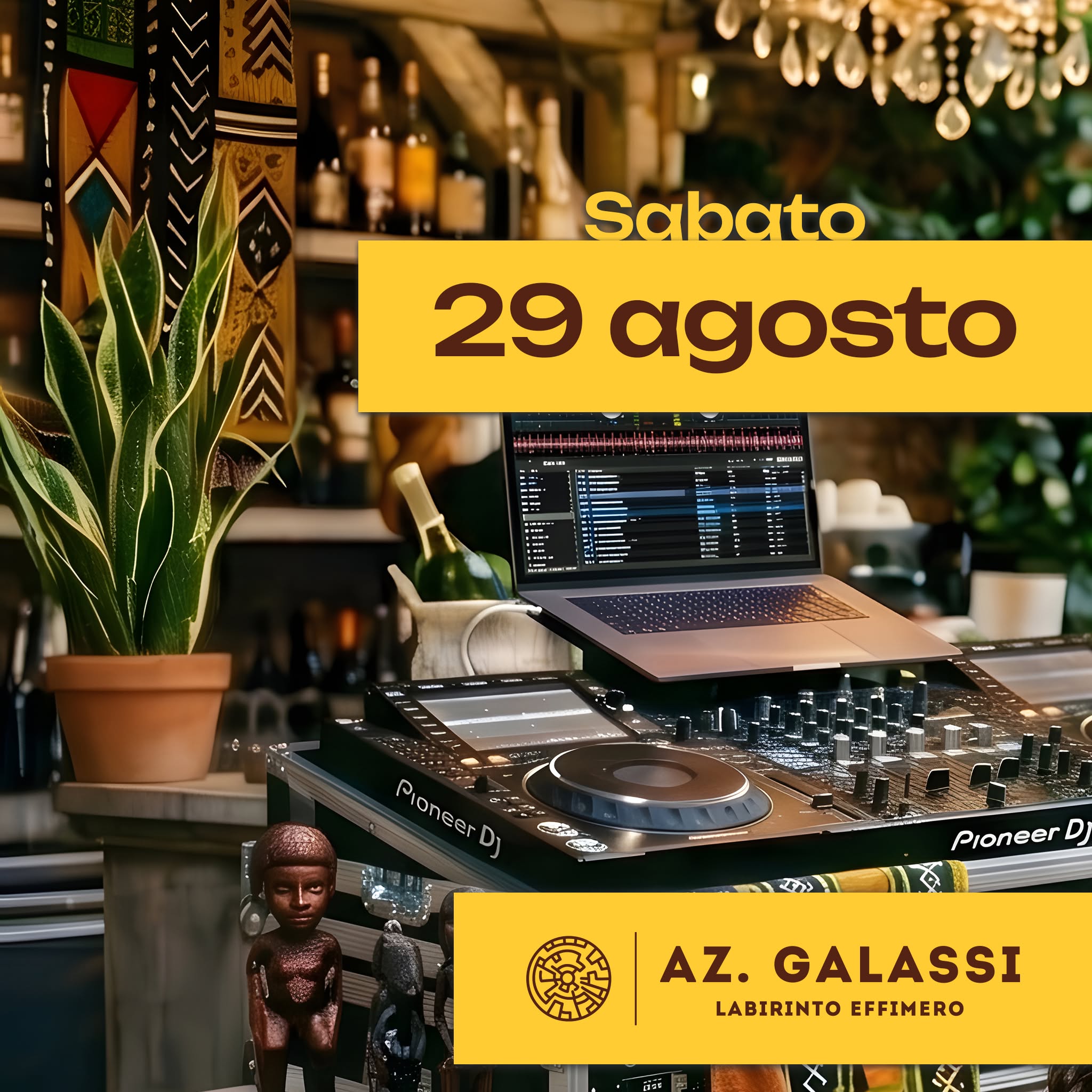 29 agosto 2026 – AFRO DJ SET Al Labirinto Effimero di Galassi