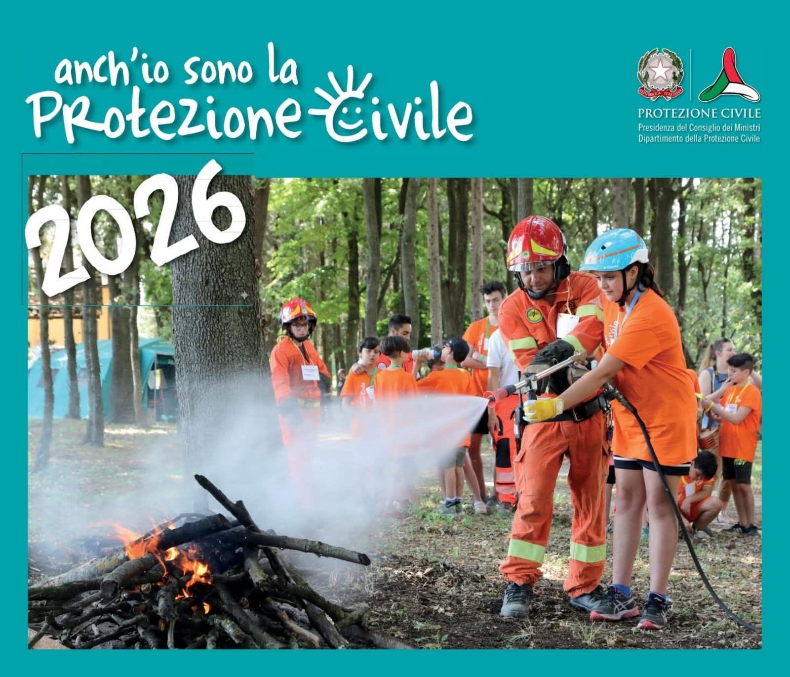 31 AGOSTO 2026 – Al Via il Campo “ANCH’IO SONO LA PROTEZIONE CIVILE” dal 31 Agosto al 4 Settembre